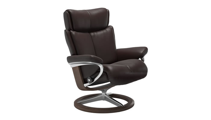 Stressless Magic with Signature Base in Noblesse Amarone Leather